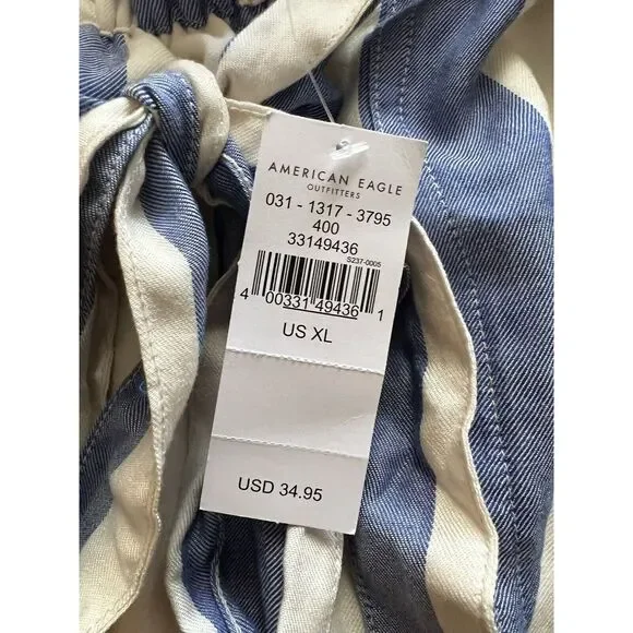 NWT American Eagle Outfitters AE Women's Shorts Lined Striped size XL - Picture 3 of 6